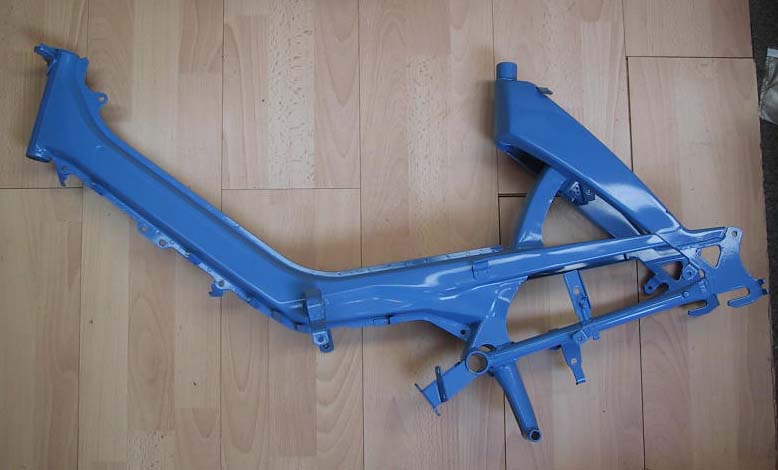 cadre mobylette 7 bleue