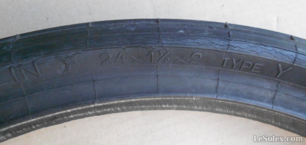 Pneu 600x50B michelin craquel&eacute;