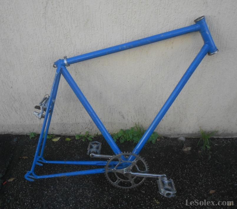 Cadre velo ancien bleu occasion