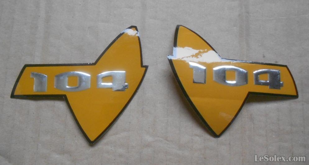autocollant origine reservoir logo peugeot 104 safran