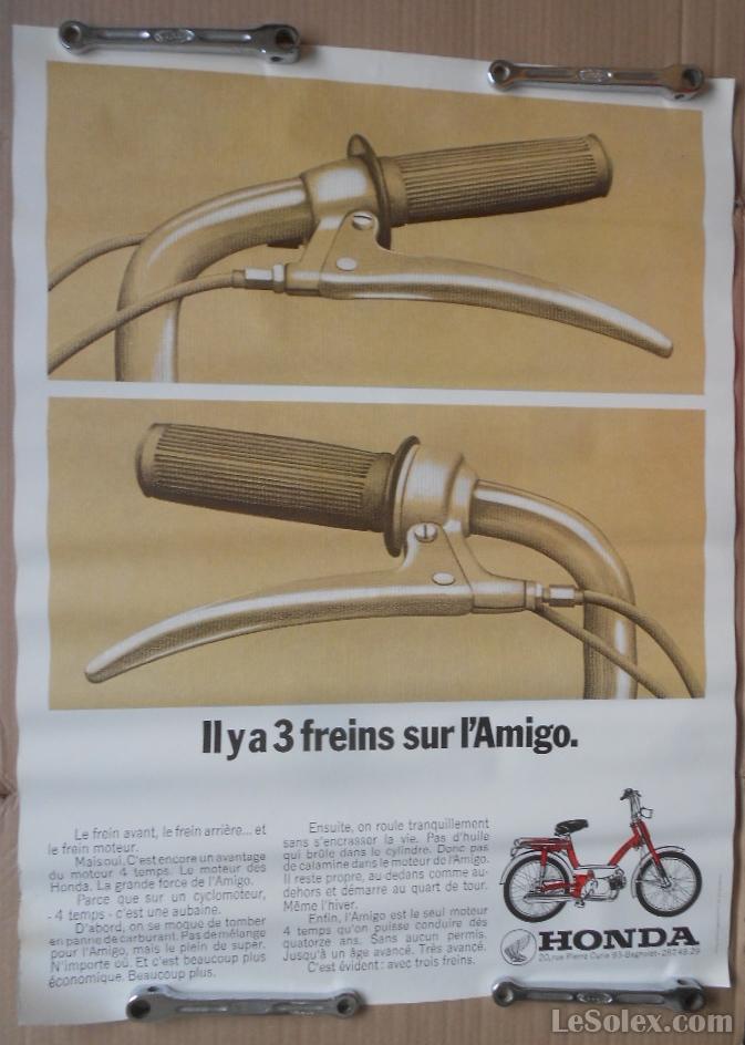 affiche honda amigo poignee magura
