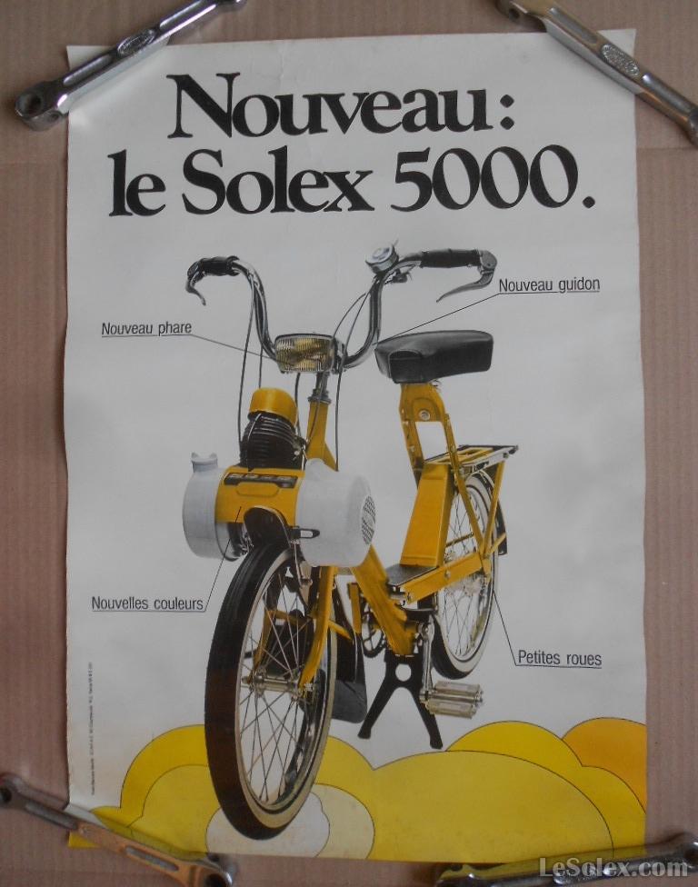 affiche solex 5000 jaune