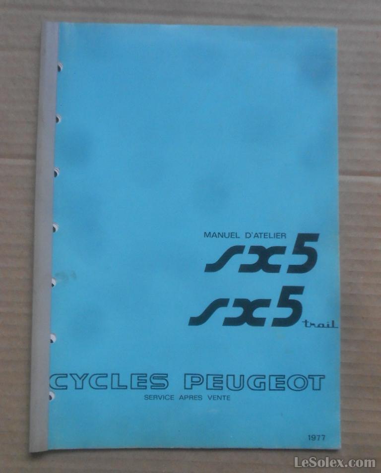 Manuel atelier peugeot SX5 1977