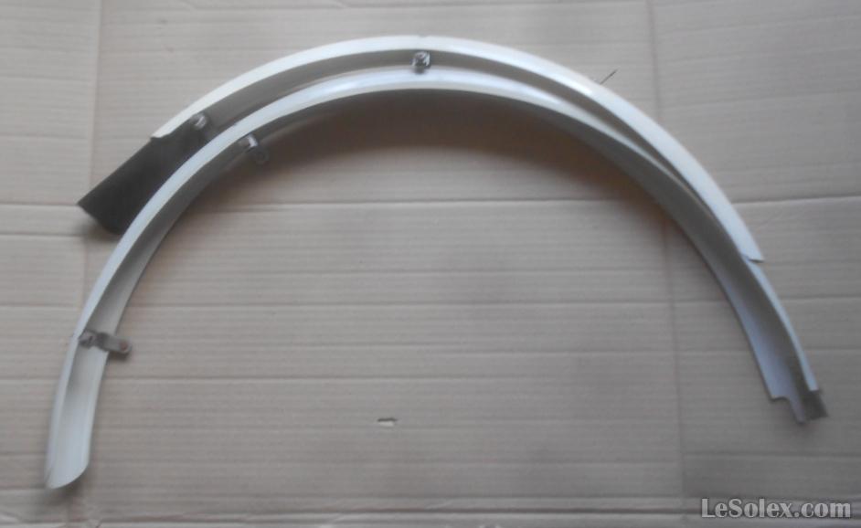 Garde boue vélo en plastique blanc hugh porter