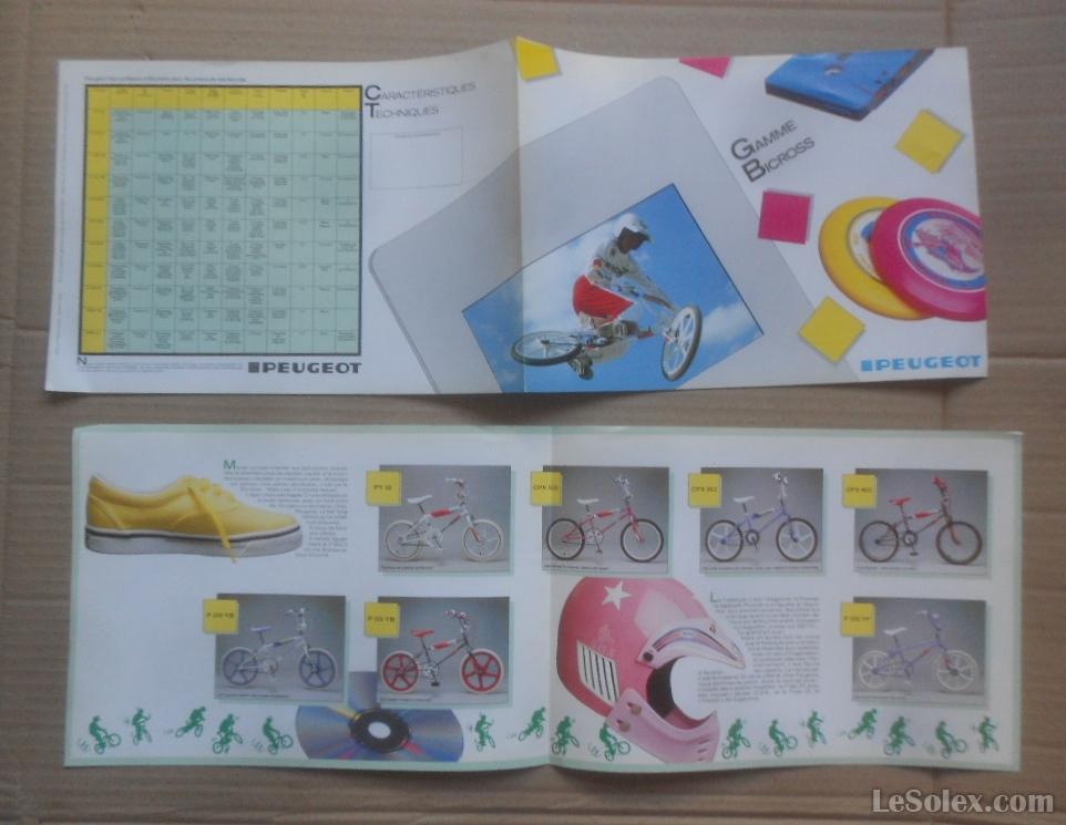 Pub velo peugeot gamme bicross