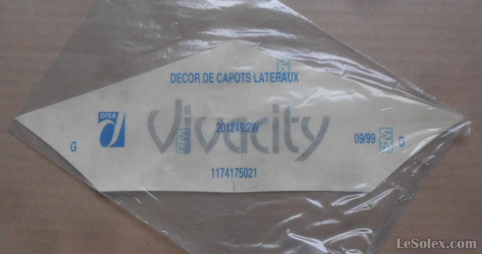 Autocollant peugeot scooter vivacity