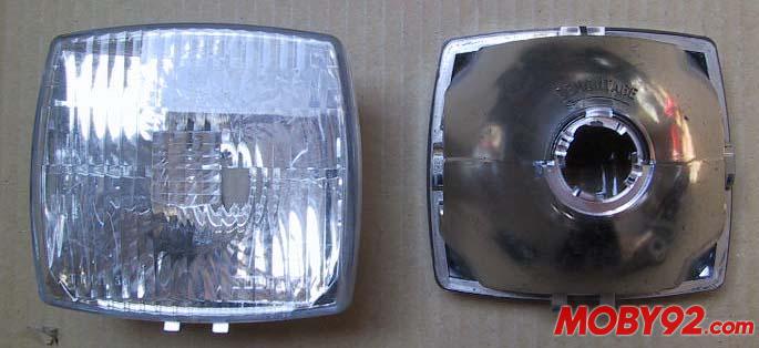 optique phare soubitez pour peugeot 102 6W