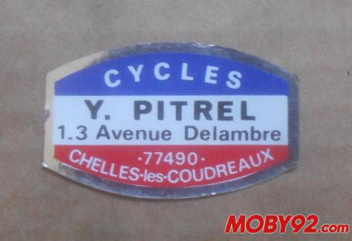 Autocollant cycles Y pitrel