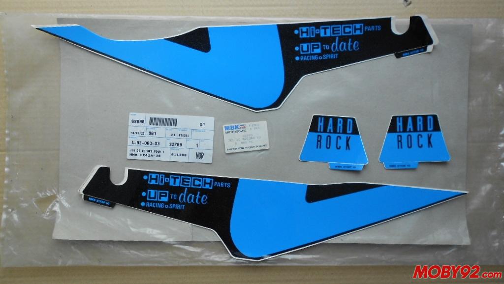 Lot autocollant motobecane mbk 51 hard rock