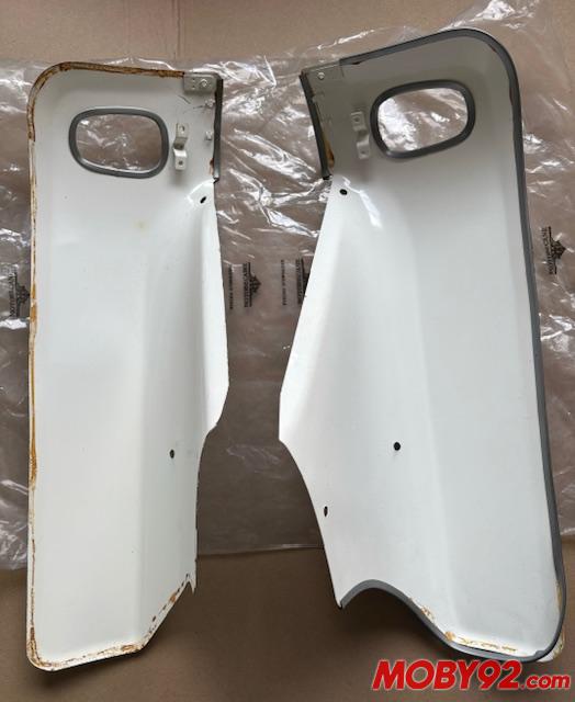 Tablier pare jambes mobylette motobecane blanc M16