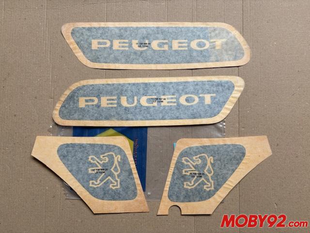 autocollant peugeot 103 vogue MVL bleu