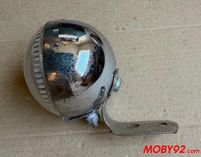 Phare velo soubitez acier chrom&eacute; 50 mm