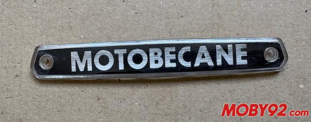 Logo mobylette motobecane noir et alu occasion