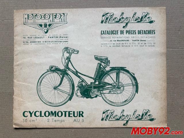 Catalogue pieces d&eacute;tach&eacute;es motobecane au3
