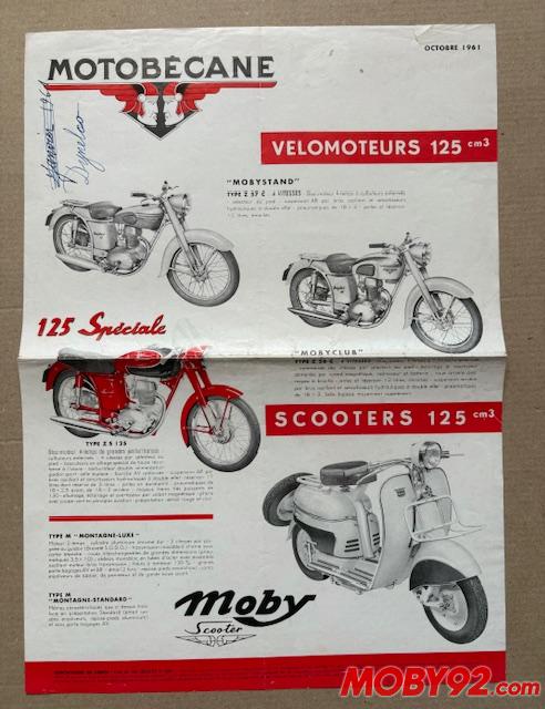publicit&eacute; ancienne motobecane 1961