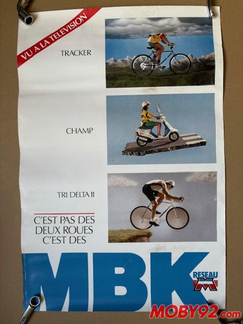 Affiche motobecane MBK tracker champ tri delta 2