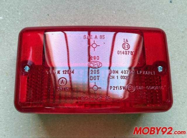 feu rouge cev 290 scooter peugeot SC SX