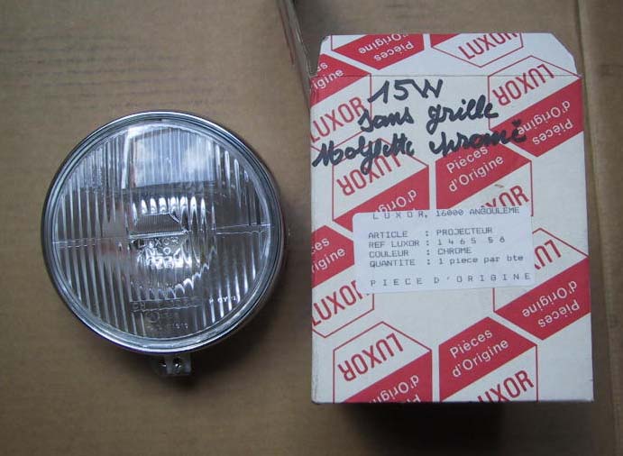 phare luxor 146 motobecane chromé