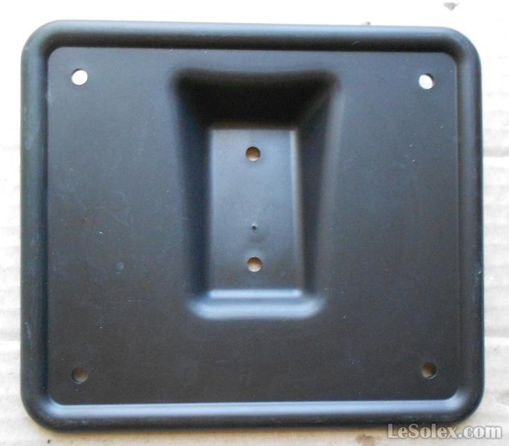 Support plaque d'immatriculation mobylette plastique