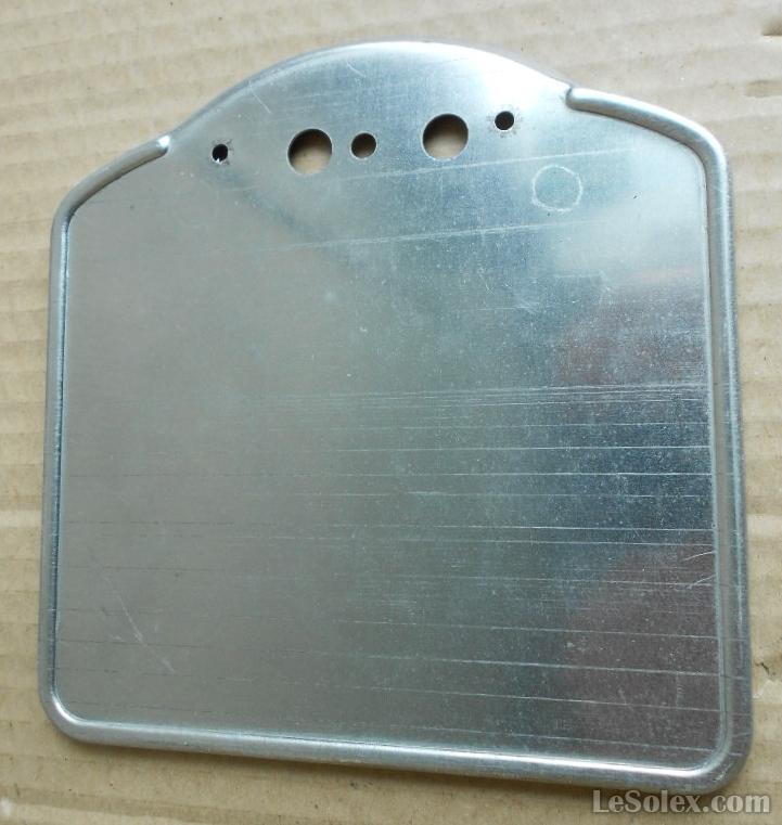 Plaque immatriculation moto ancienne sans pli
