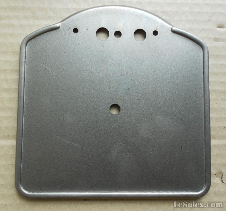 Plaque immatriculation moto ancienne avec trou