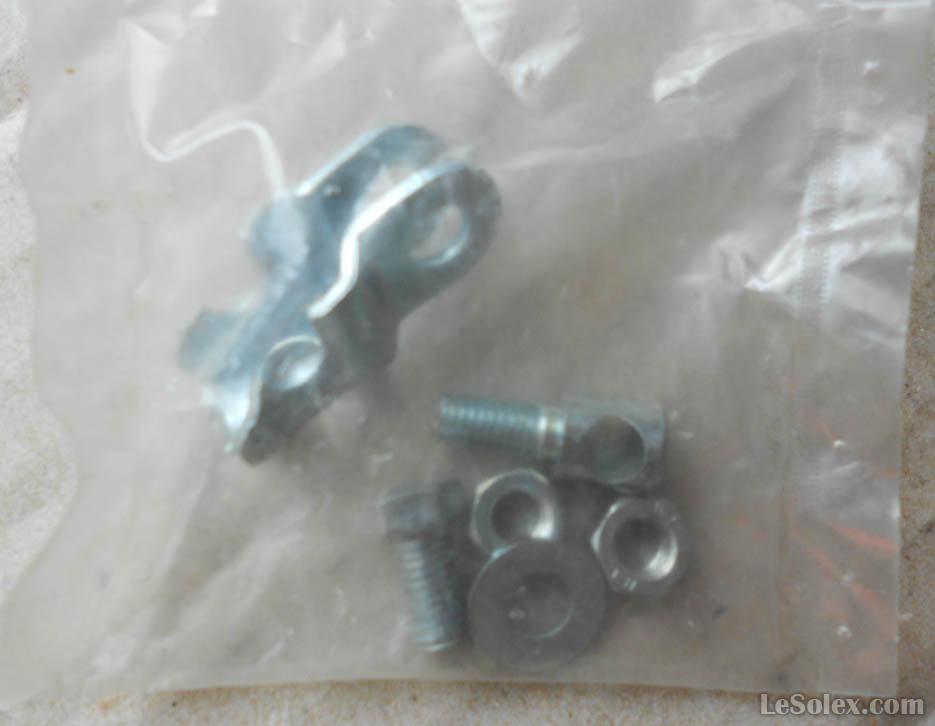 petit support phare acier velo ancien neuf