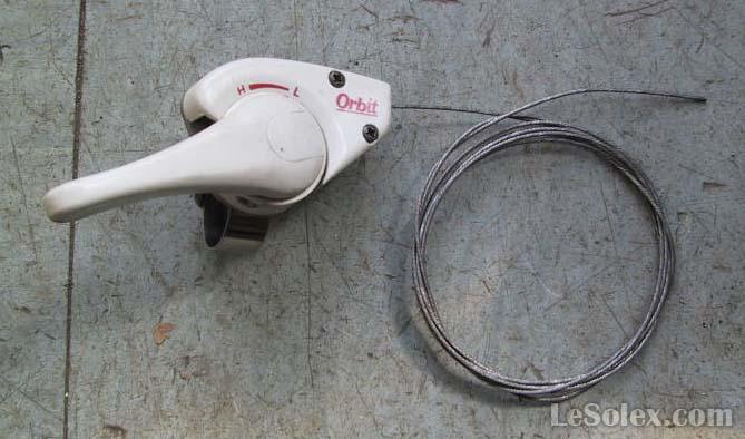 manette derailleur velo sachs neuve blanc