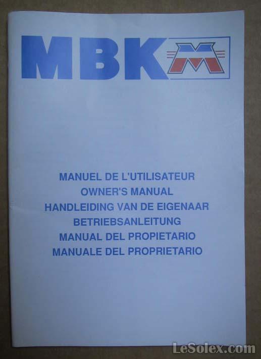 notice livret manuel du proprietaire Motob&eacute;cane