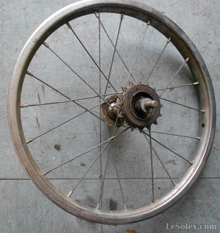 Roue arriere occasion velo 16 pouces