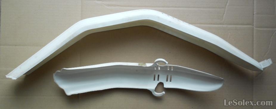 Garde boue velo VTT plastique blanc
