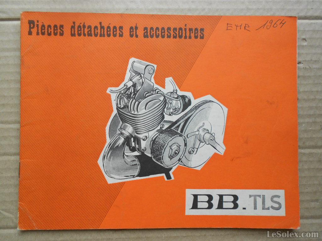 Catalogue pieces detach&eacute;es peugeot BB TLS 1964