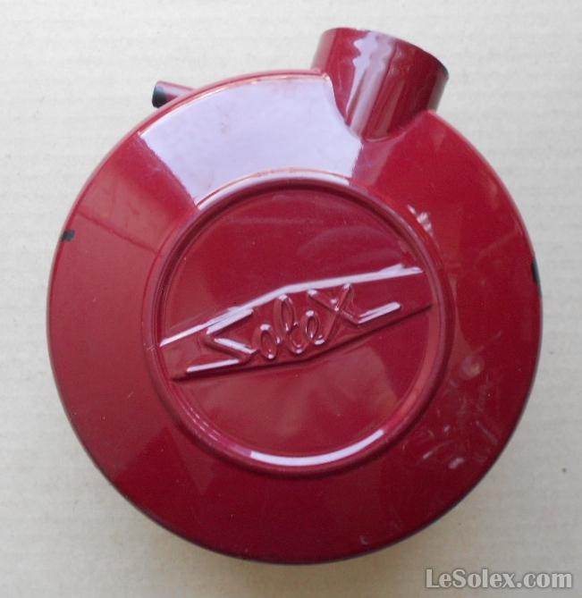Réservoir solex rouge bordeaux
