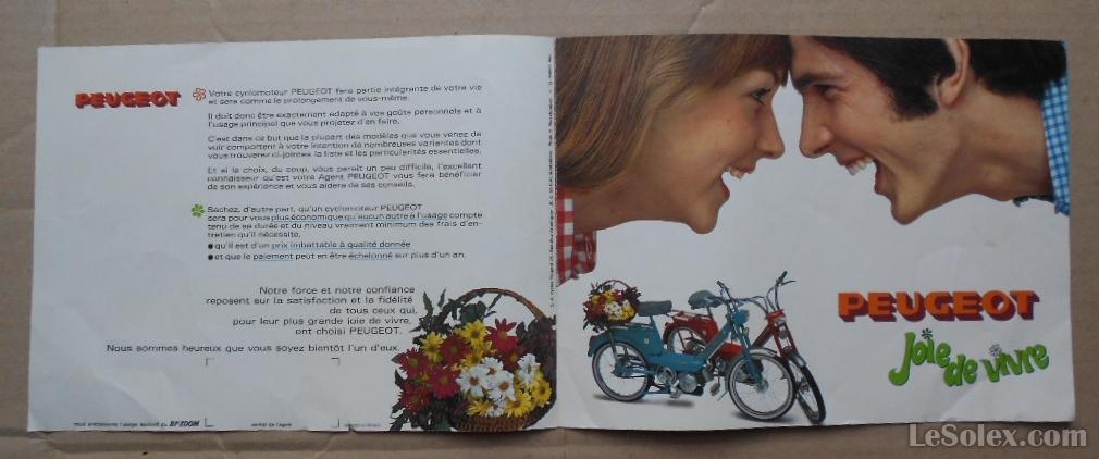 Pub peugeot gamme fin des ann&eacute;es 60