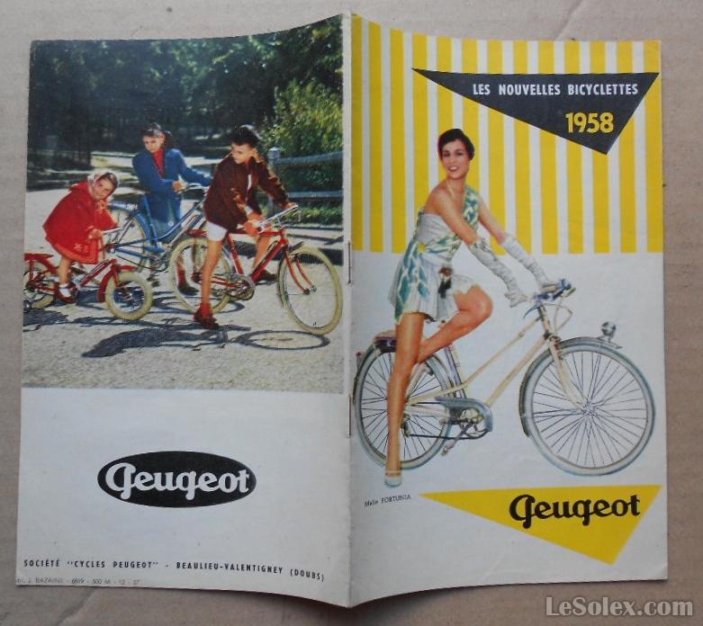 Pub velo peugeot  1958