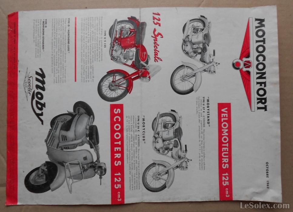 Pub motobecane moto  125  et 175 1962