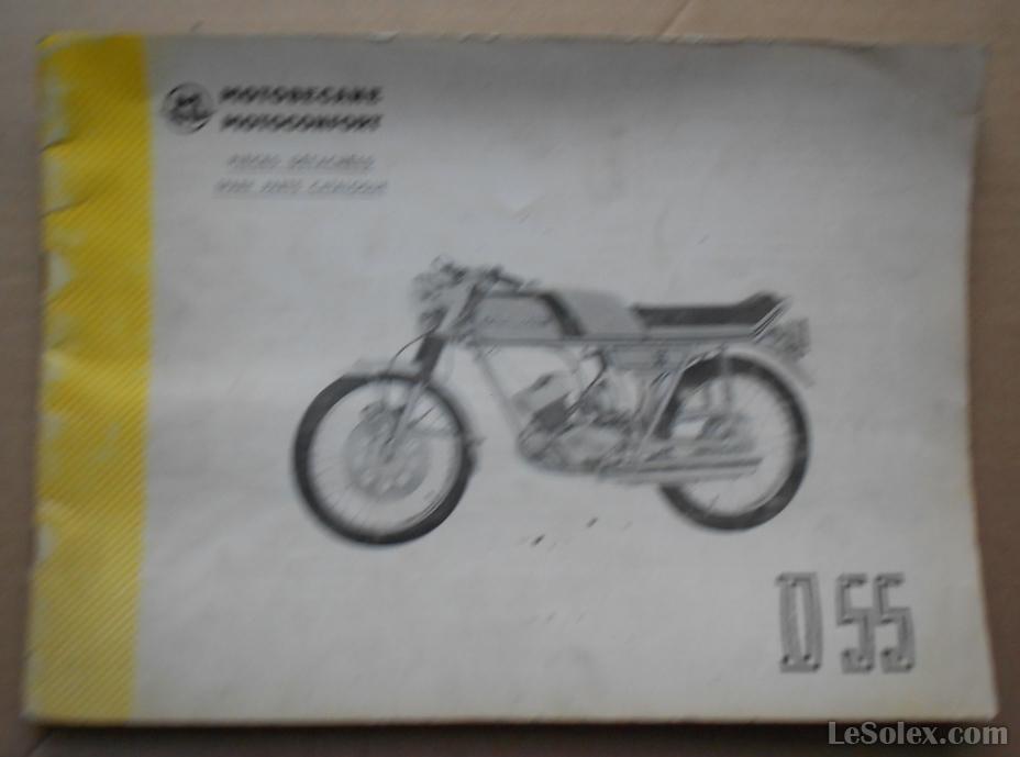 Catalogue pieces d&eacute;tach&eacute;es motobecane D55
