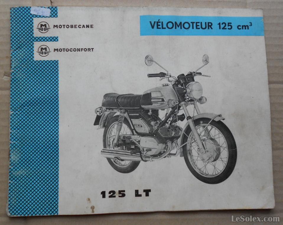 Catalogue pieces d&eacute;tach&eacute;es motobecane 125LT