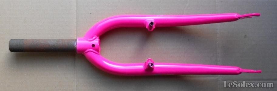 Fourche velo VTT enfant peugeot rose