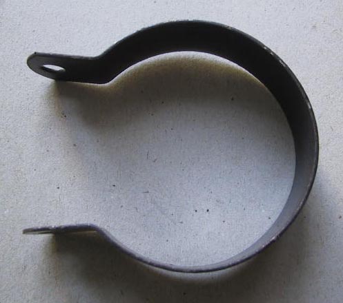 collier pot echappement noir 70 mm