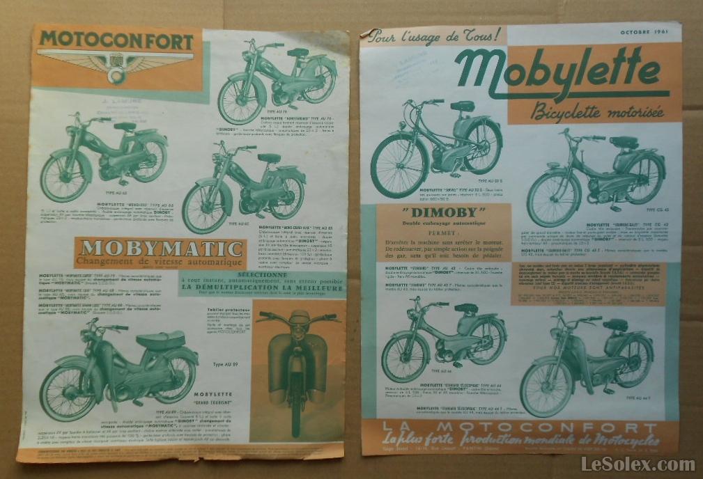 Publicit&eacute; ancienne motobecane 1961