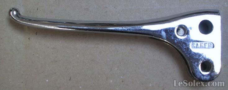 levier frein gauche saker laiton chrom&eacute;