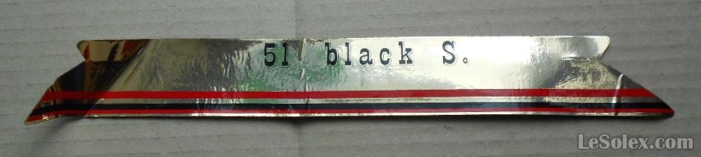 autocollant  51 black S