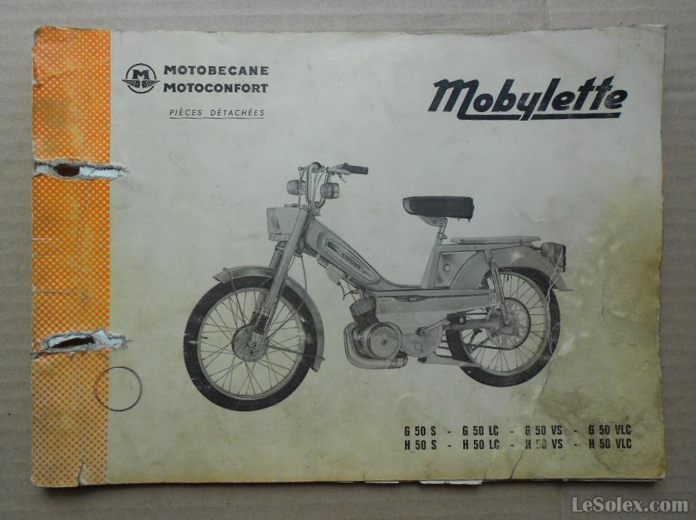  Catalogue pieces d&eacute;tach&eacute;es motobecane 50