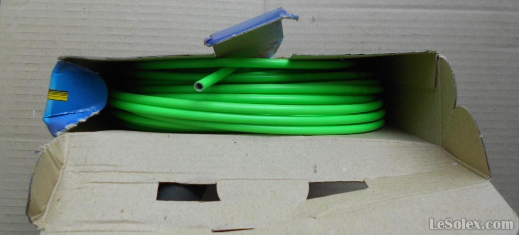 gaine de frein vert fluo velo