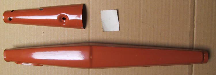 cache fourche gauche mobylette orange ou blanc