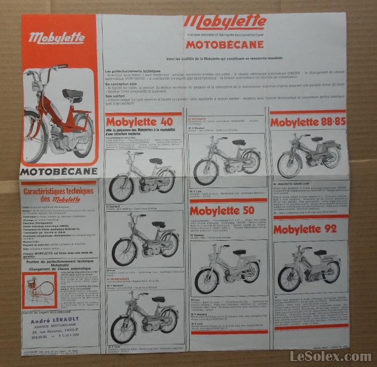 PUB MOTOBECANE MOBYLETTE 1970