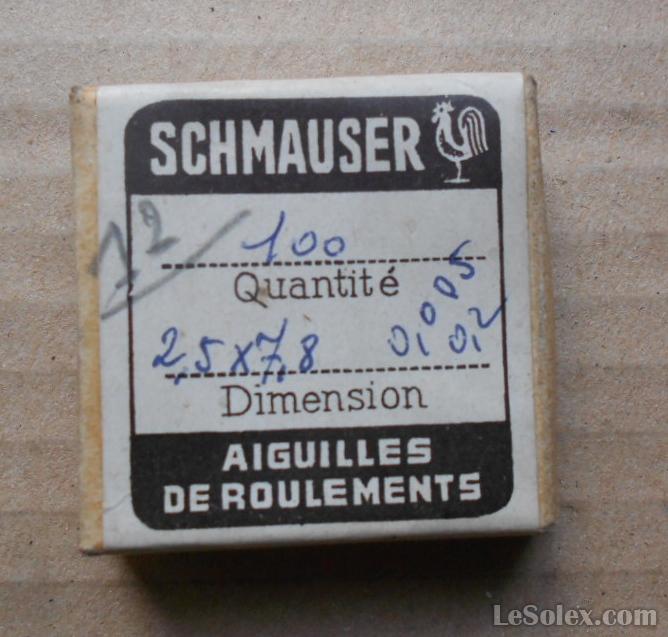 Aiguilles de roulement 2.5x7.8