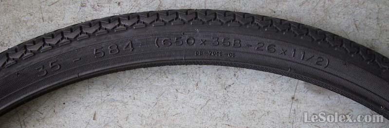 pneu velo 650x35B michelin 35-584 world tour noir