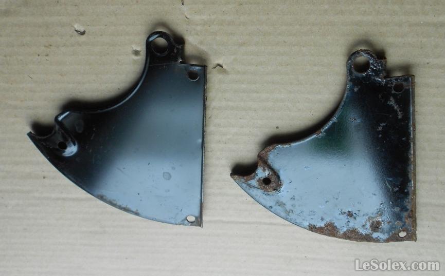 tole support moteur solex 330 gauche