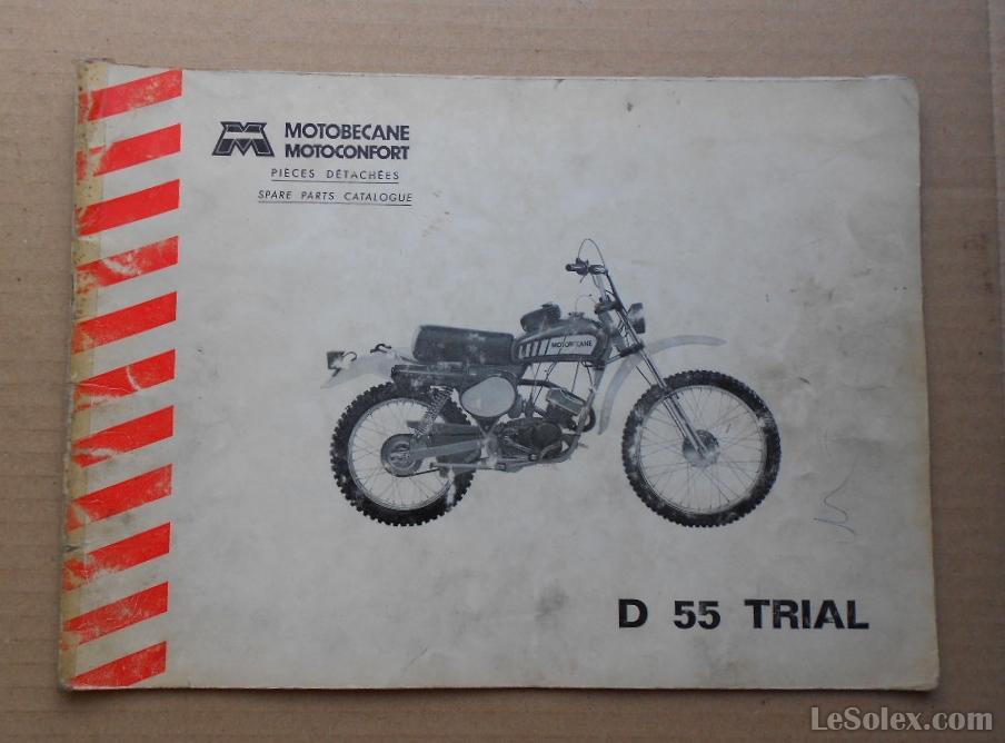Catalogue motobecane d55 tt trial
